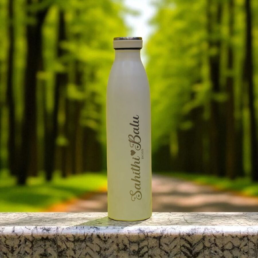 500 ml White Custom Stainless Steel Bottle – Personalised Branding & Corporate Gift