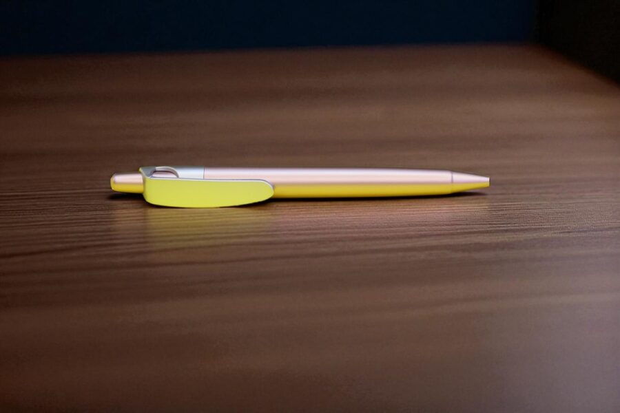 KS‑1105 Premium Gold Clip Ballpoint Pen – Matte Finish with Clip Mechanism
