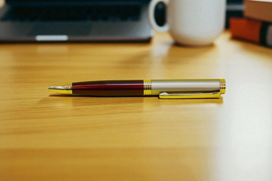 Classic Red Ballpoint Pen with Golden Clip – Model MP‑46 Red | Elegant Gift Pen