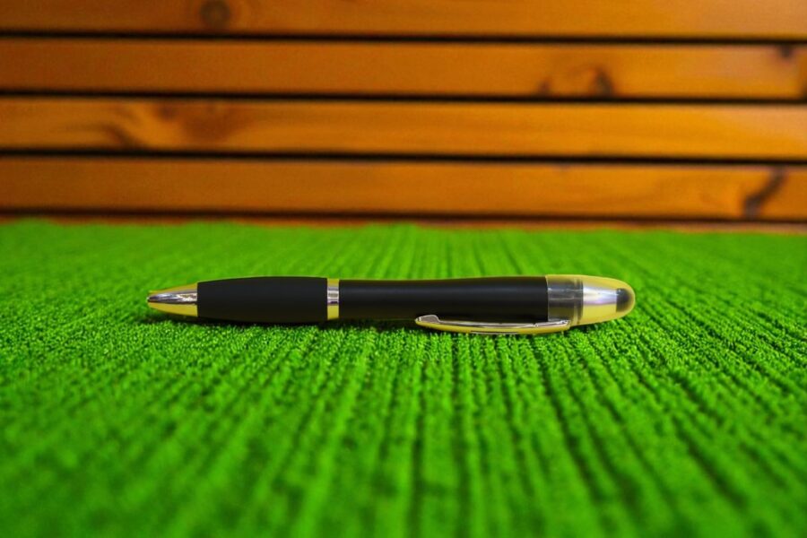 Black LED Pen Model MP52 – Sleek Light-Up Ballpoint Writing Instrument