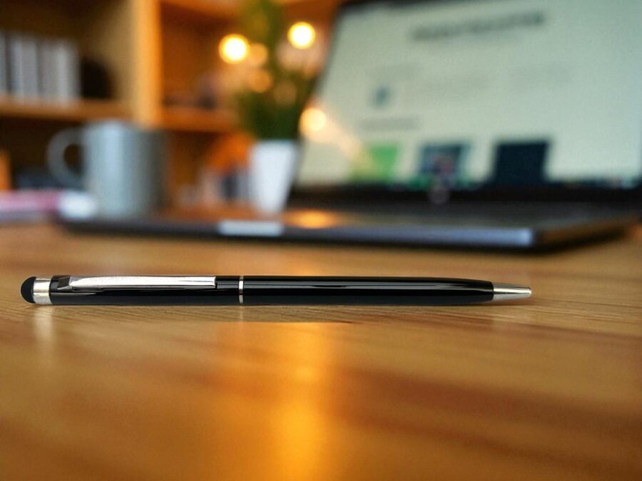 Custom Metal Finish Stylus Pen – Personalized and Engraved Touch-Screen Accessory