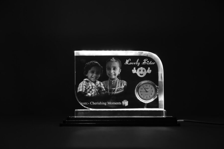 Personalized Half-Rounded Rectangle Crystal